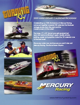 2009 Mercury Racing Calendar